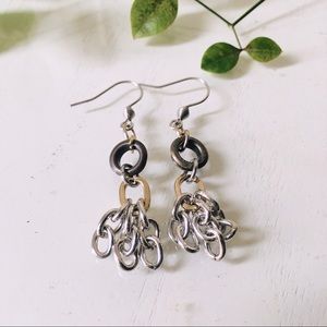 Indy Chic Metal Tassels Dangle Earrings